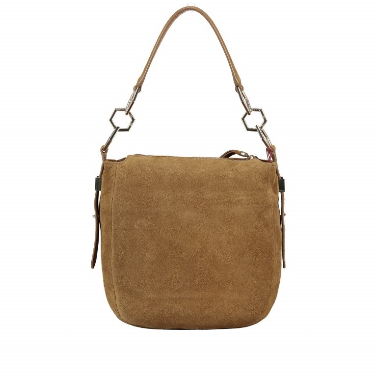 Beuteltasche Serena S Velours Bison Brown, Farbe: braun, Marke: AIGNER, EAN: 4055539267147, Abmessungen in cm: 25x24.5x9, Bild 3 von 8