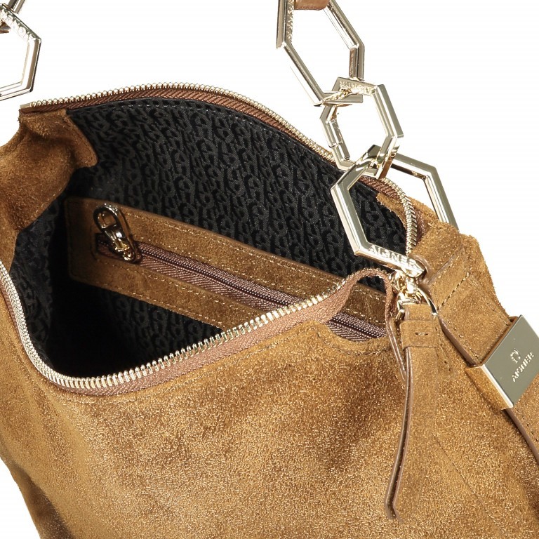 Beuteltasche Serena S Velours Bison Brown, Farbe: braun, Marke: AIGNER, EAN: 4055539267147, Abmessungen in cm: 25x24.5x9, Bild 8 von 8
