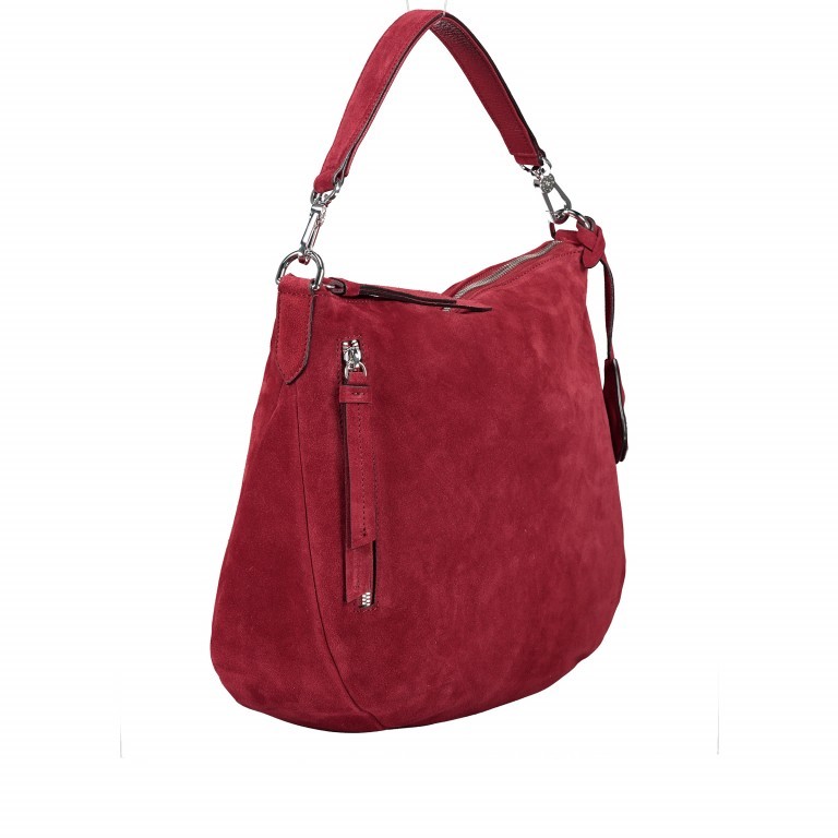 Tasche Suede Ruby, Farbe: rot/weinrot, Marke: Abro, EAN: 4061724118651, Abmessungen in cm: 34x27x10, Bild 2 von 7