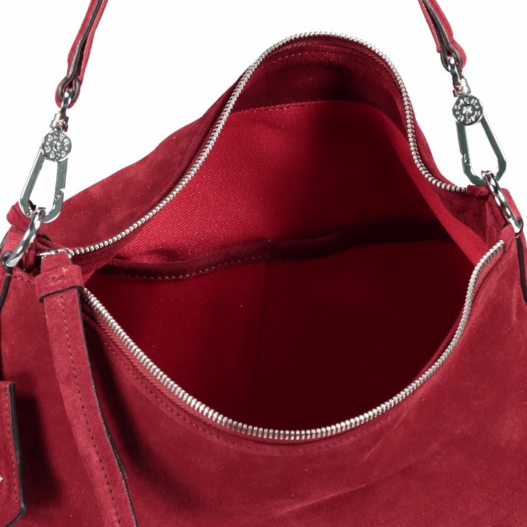 Tasche Suede Ruby, Farbe: rot/weinrot, Marke: Abro, EAN: 4061724118651, Abmessungen in cm: 34x27x10, Bild 7 von 7