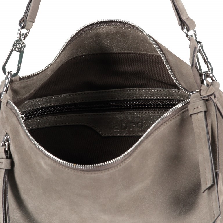 Tasche Suede Zinc, Farbe: taupe/khaki, Marke: Abro, EAN: 4061724118606, Abmessungen in cm: 34x27x10, Bild 7 von 7