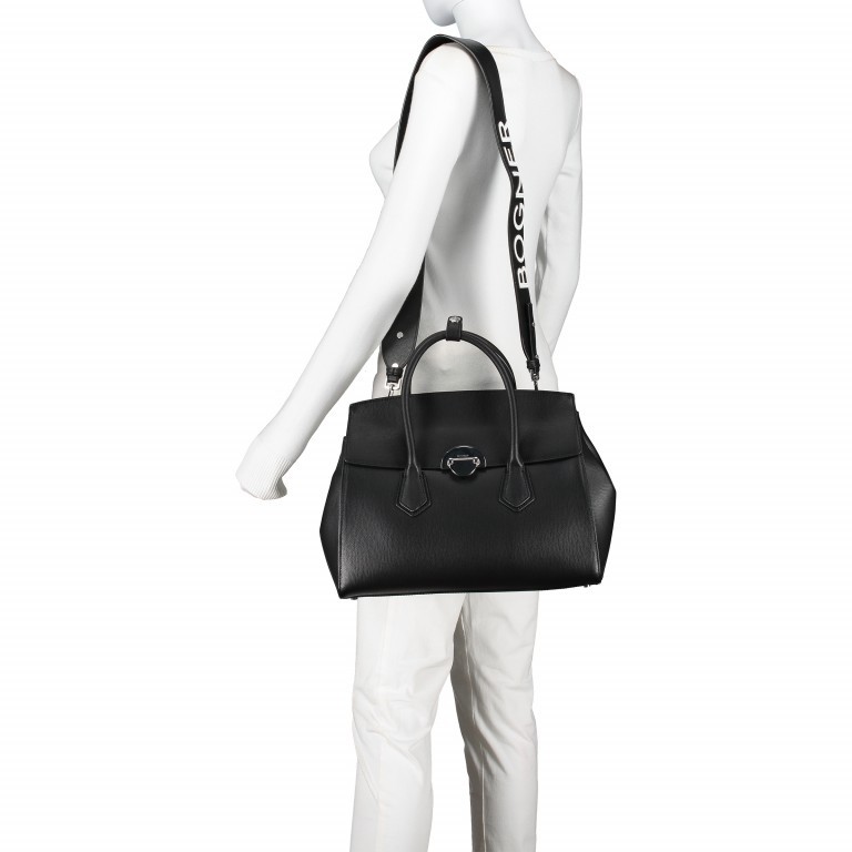 Tasche Zermatt Josie Black, Farbe: schwarz, Marke: Bogner, EAN: 4053533739097, Abmessungen in cm: 37x29x16, Bild 7 von 12