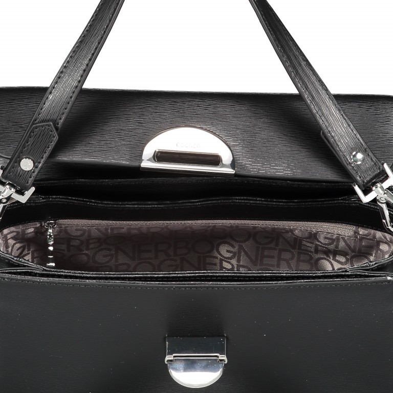 Umhängetasche Zürs Paula Black, Farbe: schwarz, Marke: Bogner, EAN: 4053533757565, Abmessungen in cm: 26x15.5x9, Bild 6 von 6