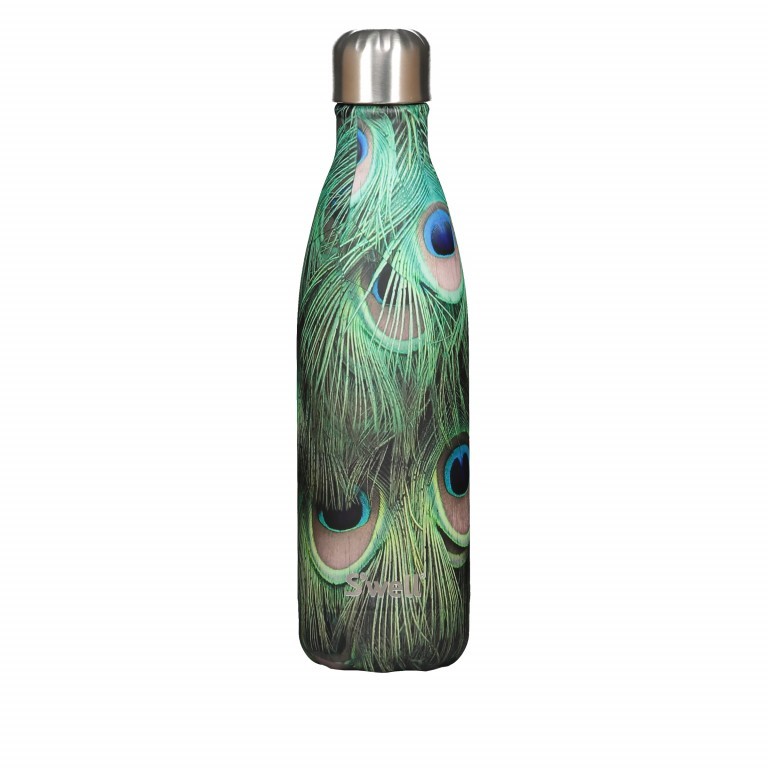 Trinkflasche Volumen 500 ml Peacock, Farbe: grün/oliv, Marke: S'well Bottle, EAN: 0843461102230, Bild 1 von 3
