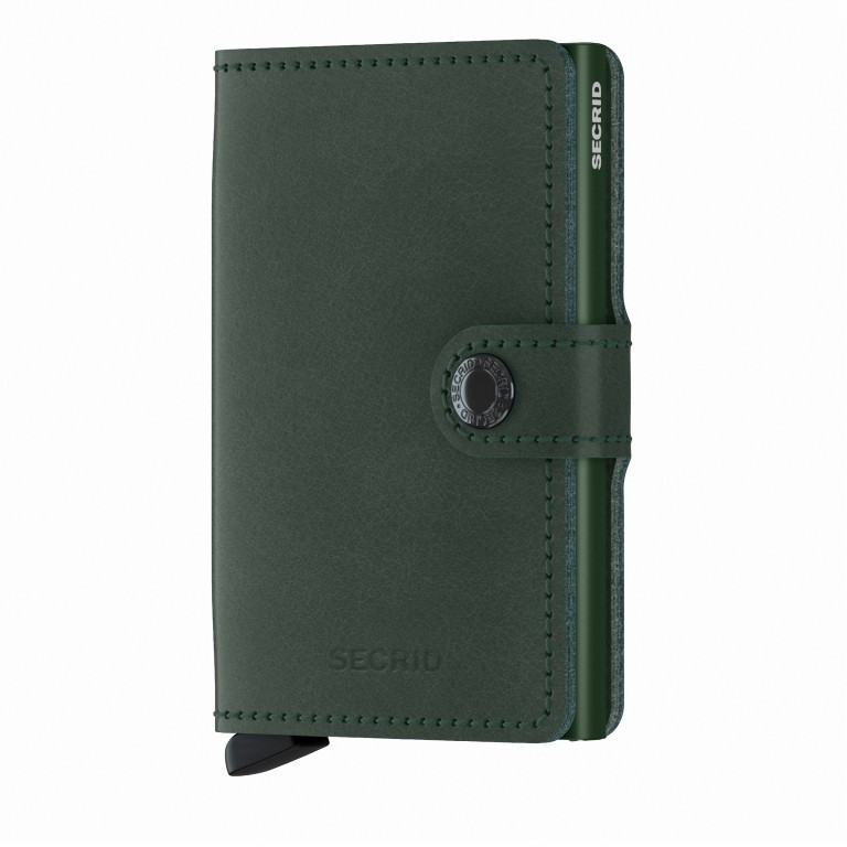 Geldbörse Miniwallet Original mit RFID-Schutz Green, Farbe: grün/oliv, Marke: Secrid, EAN: 8718215286707, Abmessungen in cm: 6.8x10.2x2.1, Bild 1 von 5