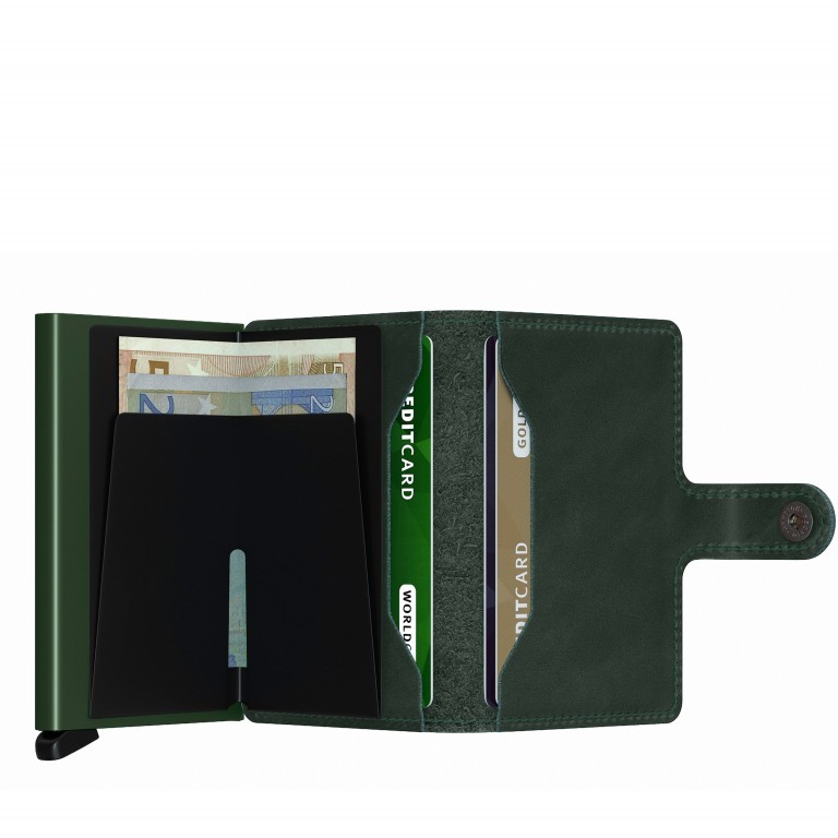 Geldbörse Miniwallet Original mit RFID-Schutz Green, Farbe: grün/oliv, Marke: Secrid, EAN: 8718215286707, Abmessungen in cm: 6.8x10.2x2.1, Bild 5 von 5
