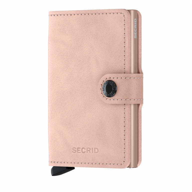 Geldbörse Miniwallet Vintage Rose, Farbe: rosa/pink, Marke: Secrid, EAN: 8718215286653, Abmessungen in cm: 6.8x10.2x1.6, Bild 1 von 5