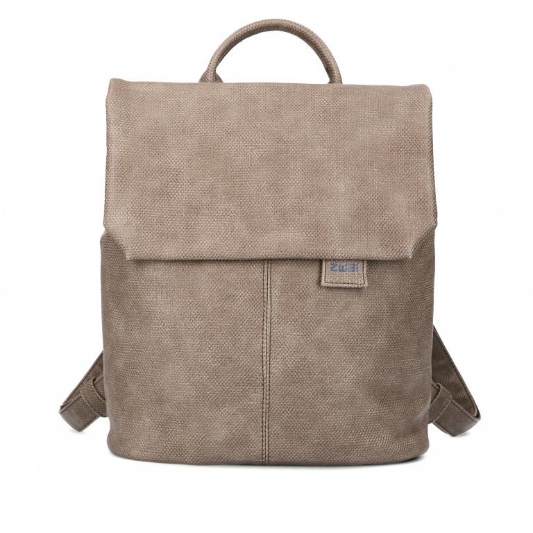 Rucksack Mademoiselle MR8 Canvas Taupe, Farbe: taupe/khaki, Marke: Zwei, EAN: 4250257920378, Abmessungen in cm: 24x29x13, Bild 1 von 6