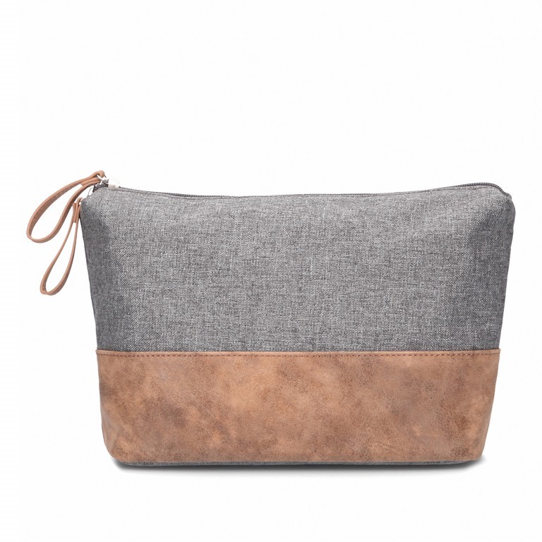 Kulturbeutel Olli ON6 Stone, Farbe: anthrazit, Marke: Zwei, EAN: 4250257918498, Abmessungen in cm: 26x18x10.5, Bild 4 von 5