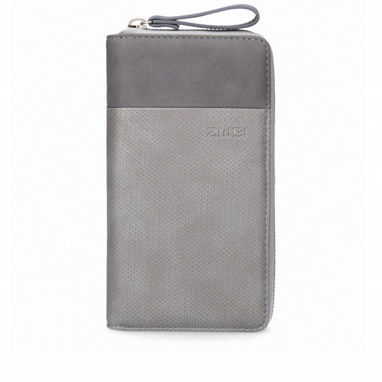 Geldbörse Eva Wallet EV2 Canvas Grey, Farbe: grau, Marke: Zwei, EAN: 4250257919716, Abmessungen in cm: 19x11x3, Bild 1 von 6