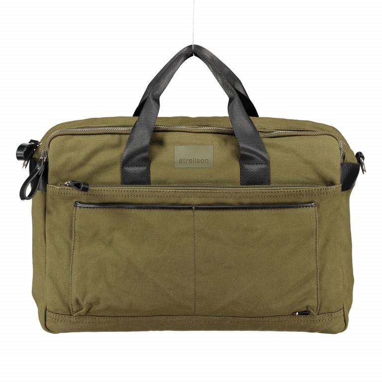 Aktentasche Harrow Briefbag MHZ Khaki, Farbe: taupe/khaki, Marke: Strellson, EAN: 4053533638253, Abmessungen in cm: 40x28.5x12, Bild 1 von 8