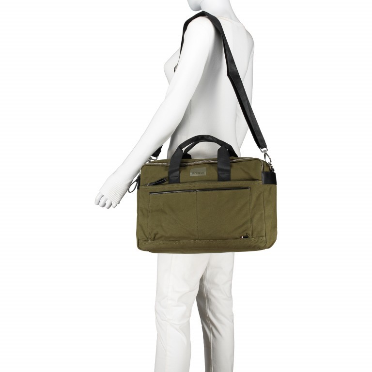 Aktentasche Harrow Briefbag MHZ Khaki, Farbe: taupe/khaki, Marke: Strellson, EAN: 4053533638253, Abmessungen in cm: 40x28.5x12, Bild 4 von 8