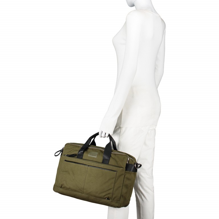 Aktentasche Harrow Briefbag MHZ Khaki, Farbe: taupe/khaki, Marke: Strellson, EAN: 4053533638253, Abmessungen in cm: 40x28.5x12, Bild 6 von 8