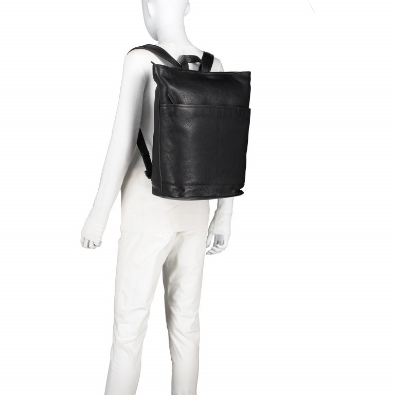 Rucksack Garret Backpack SVZ Black, Farbe: schwarz, Marke: Strellson, EAN: 4053533599516, Abmessungen in cm: 42x44x15, Bild 5 von 7