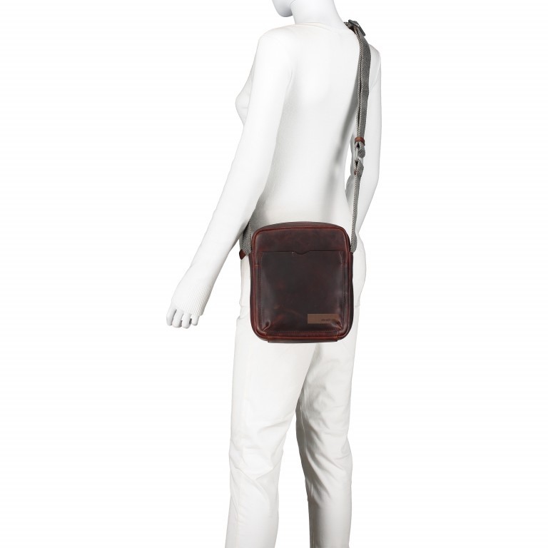 Umhängetasche Goldhawk Shoulderbag XSVZ Brown, Farbe: braun, Marke: Strellson, EAN: 4053533530229, Abmessungen in cm: 20x24x7, Bild 4 von 7