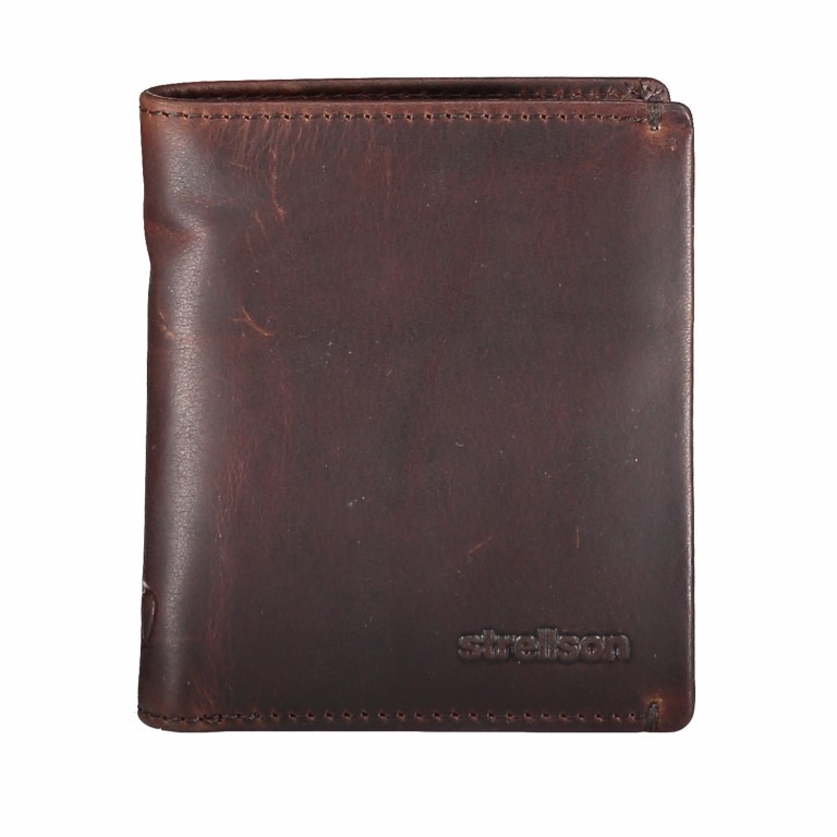 Geldbörse Goldhawk Billfold Q6 Brown, Farbe: braun, Marke: Strellson, EAN: 4053533700615, Abmessungen in cm: 9.5x10.5x2, Bild 1 von 4
