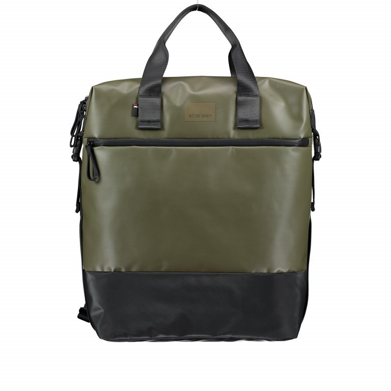 Rucksack Stockwell Backpack LVZ Khaki, Farbe: taupe/khaki, Marke: Strellson, EAN: 4053533651870, Abmessungen in cm: 34x46x18, Bild 1 von 7