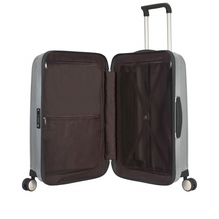 Koffer lite-cube Spinner 76 Silver, Farbe: grau, Marke: Samsonite, EAN: 5414847924484, Abmessungen in cm: 50x76x32, Bild 3 von 8