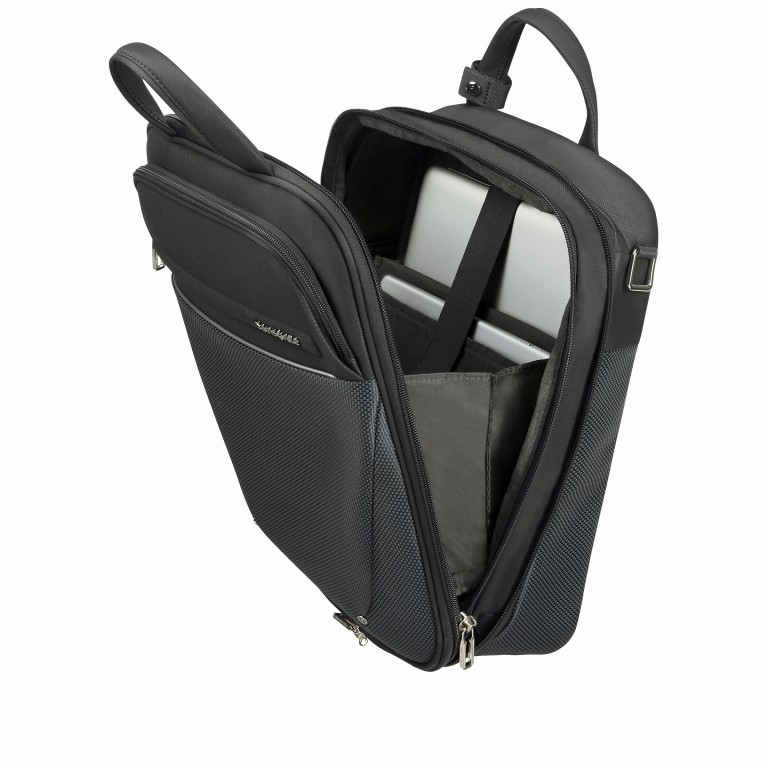 Rucksack B-Lite Icon 3-Way Laptop Backpack 15.6 Zoll erweiterbar Black, Farbe: schwarz, Marke: Samsonite, EAN: 5414847969249, Bild 9 von 11