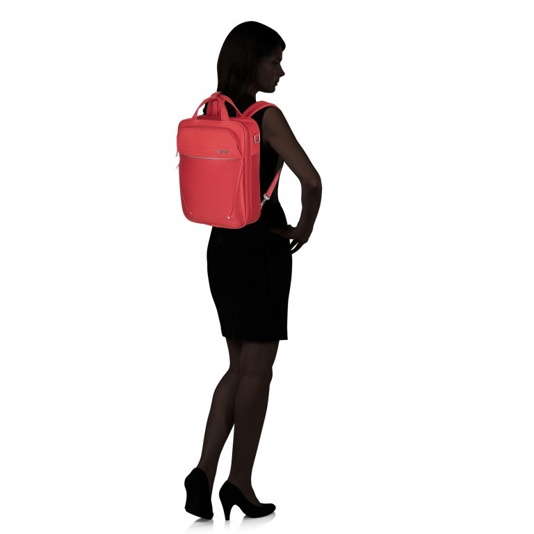 Rucksack B-Lite Icon 3-Way Laptop Backpack 15.6 Zoll erweiterbar Red, Farbe: rot/weinrot, Marke: Samsonite, EAN: 5414847964039, Bild 7 von 11