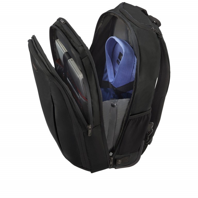 Laptoptasche Guardit 2.0 Backpack Wheels 15.6 Zoll mit Smart Sleeve Black, Farbe: schwarz, Marke: Samsonite, EAN: 5414847909375, Abmessungen in cm: 33.5x48x20, Bild 8 von 13