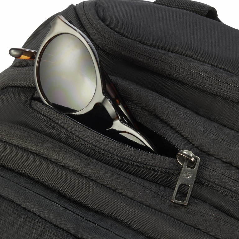 Laptoptasche Guardit 2.0 Backpack Wheels 15.6 Zoll mit Smart Sleeve Black, Farbe: schwarz, Marke: Samsonite, EAN: 5414847909375, Abmessungen in cm: 33.5x48x20, Bild 11 von 13