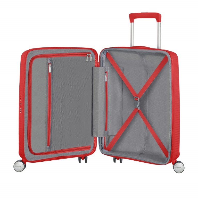 Trolley Soundbox 55 cm Coral Red, Farbe: rot/weinrot, Marke: American Tourister, EAN: 5414847961373, Abmessungen in cm: 40x55x20, Bild 3 von 10