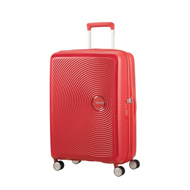 Trolley Soundbox 4-Rollen 67 cm Coral Red, Farbe: rot/weinrot, Marke: American Tourister, EAN: 5414847961410, Abmessungen in cm: 46.5x67x29, Bild 1 von 9