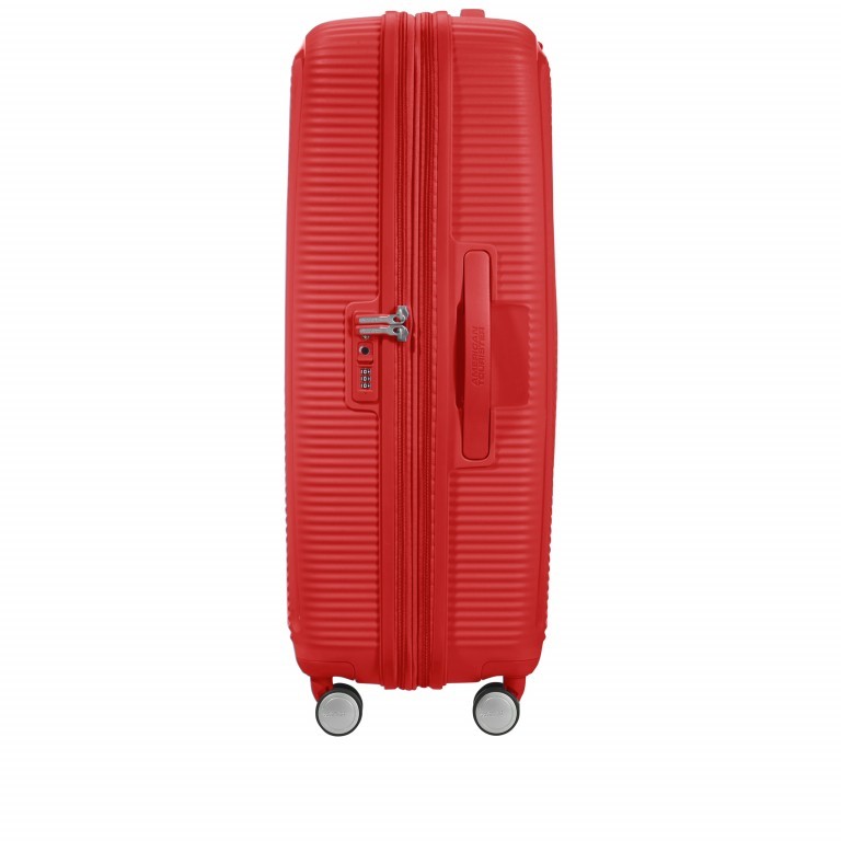Trolley Soundbox 4-Rollen 77 cm Coral Red, Farbe: rot/weinrot, Marke: American Tourister, EAN: 5414847961458, Abmessungen in cm: 51.5x77x29.5, Bild 3 von 12