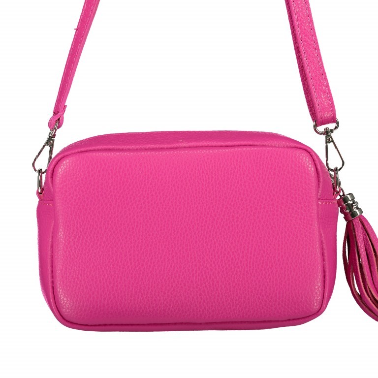 Umhängetasche Dollaro Fuchsia, Farbe: rosa/pink, Marke: Hausfelder Manufaktur, EAN: 4065646001107, Abmessungen in cm: 22x15x7, Bild 1 von 6