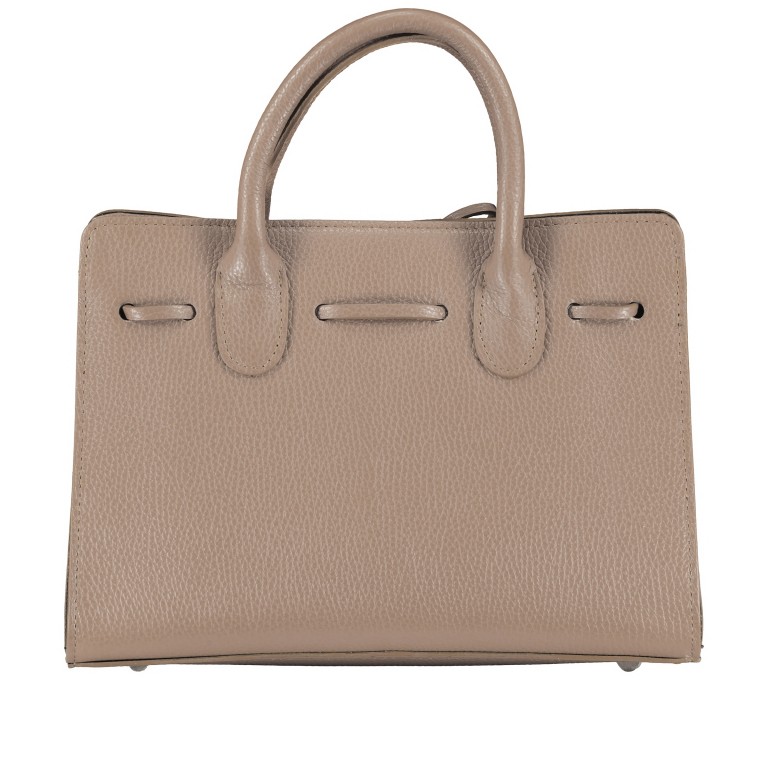 Handtasche Dollaro Taupe, Farbe: taupe/khaki, Marke: Hausfelder Manufaktur, EAN: 4065646003538, Abmessungen in cm: 28.5x21x12, Bild 3 von 7