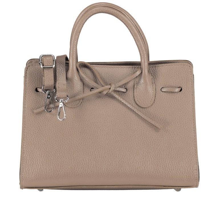 Handtasche Dollaro Taupe, Farbe: taupe/khaki, Marke: Hausfelder Manufaktur, EAN: 4065646003538, Abmessungen in cm: 28.5x21x12, Bild 1 von 7