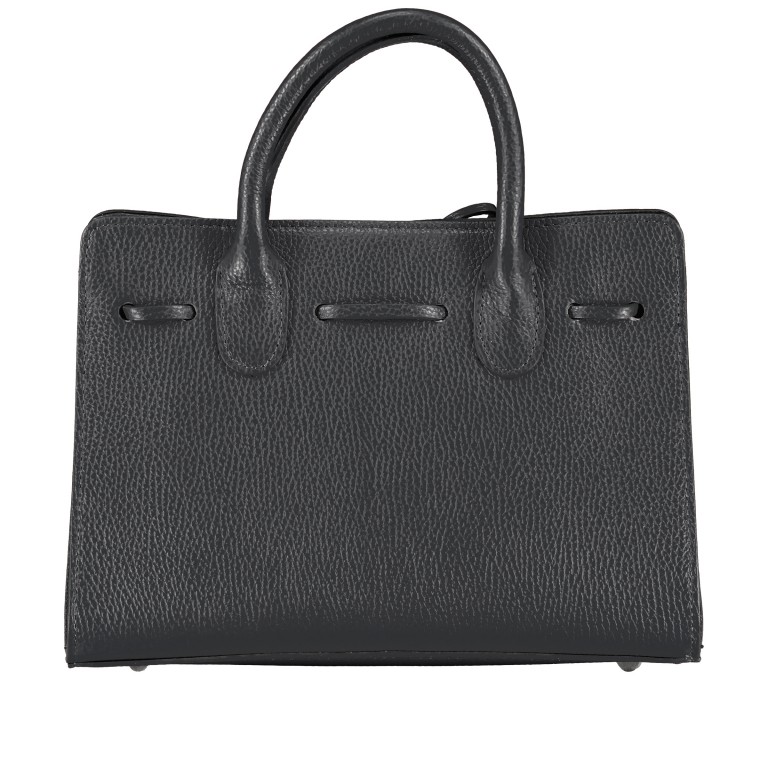 Handtasche Dollaro Schwarz, Farbe: schwarz, Marke: Hausfelder Manufaktur, EAN: 4065646003521, Abmessungen in cm: 28.5x21x12, Bild 3 von 7