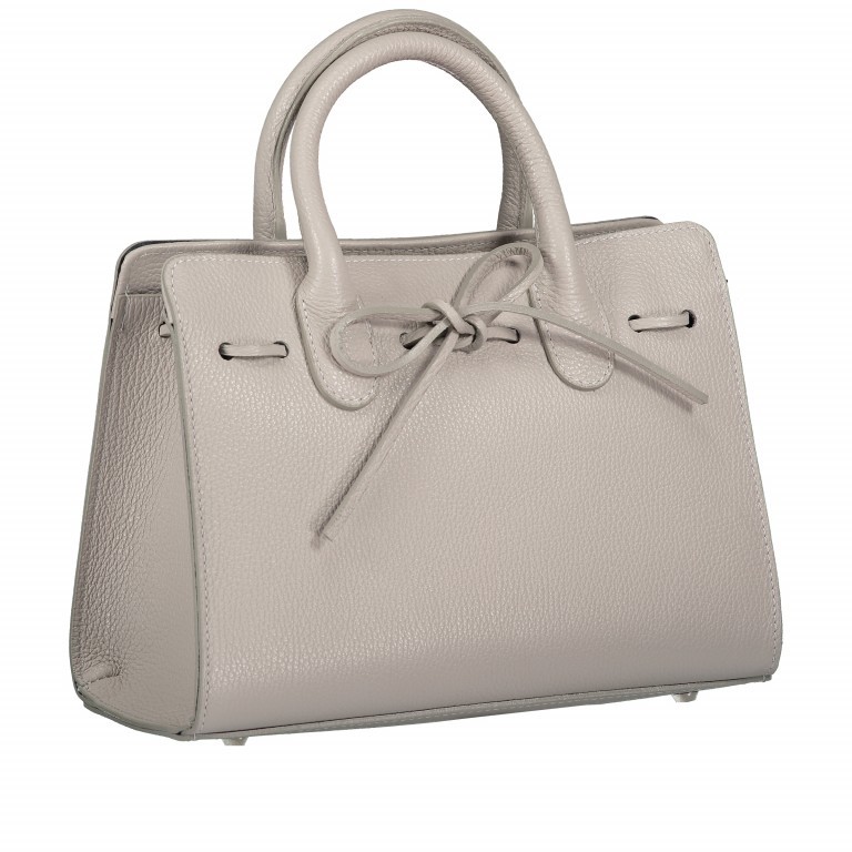 Handtasche Dollaro Hellgrau, Farbe: grau, Marke: Hausfelder Manufaktur, EAN: 4065646003484, Abmessungen in cm: 28.5x21x12, Bild 2 von 7