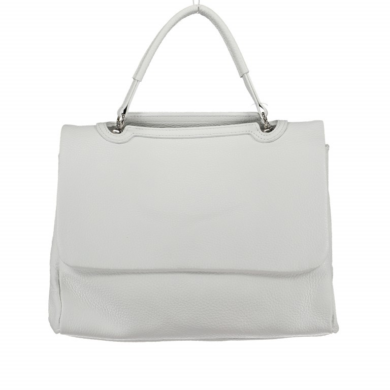 Handtasche Dollaro Weiß, Farbe: weiß, Marke: Hausfelder Manufaktur, Abmessungen in cm: 29x22x12, Bild 1 von 8