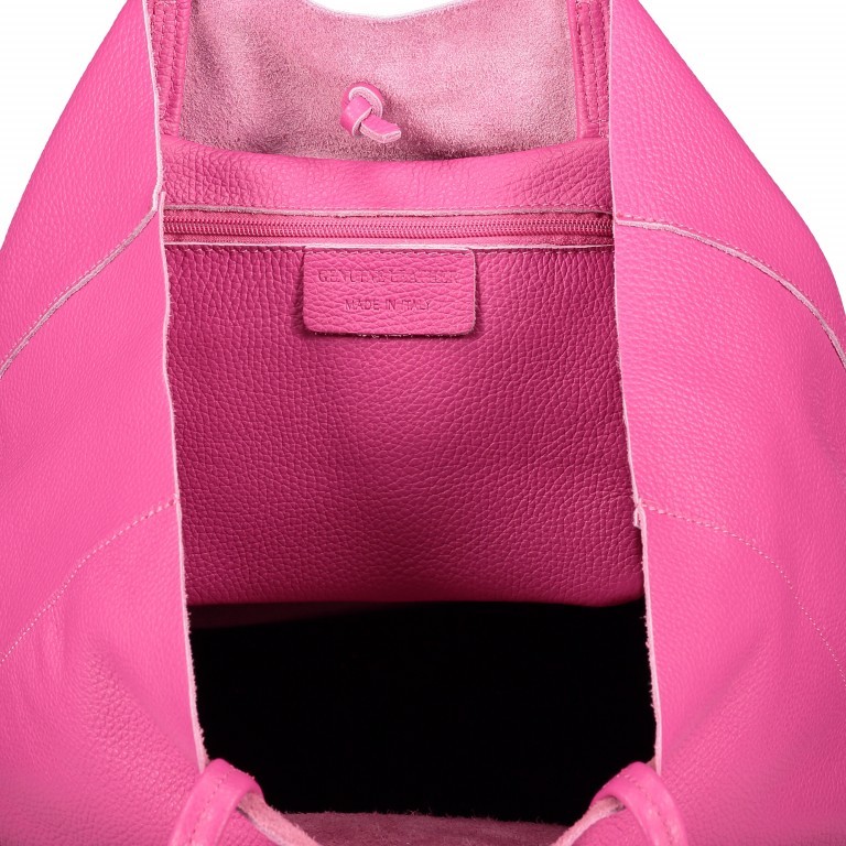 Shopper Dollaro Fuchsia, Farbe: rosa/pink, Marke: Hausfelder Manufaktur, EAN: 4065646003781, Abmessungen in cm: 38x31.5x12, Bild 5 von 7