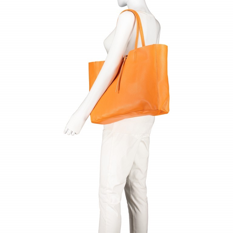 Shopper Dollaro Orange, Farbe: orange, Marke: Hausfelder Manufaktur, EAN: 4065646003767, Abmessungen in cm: 38x31.5x12, Bild 4 von 7