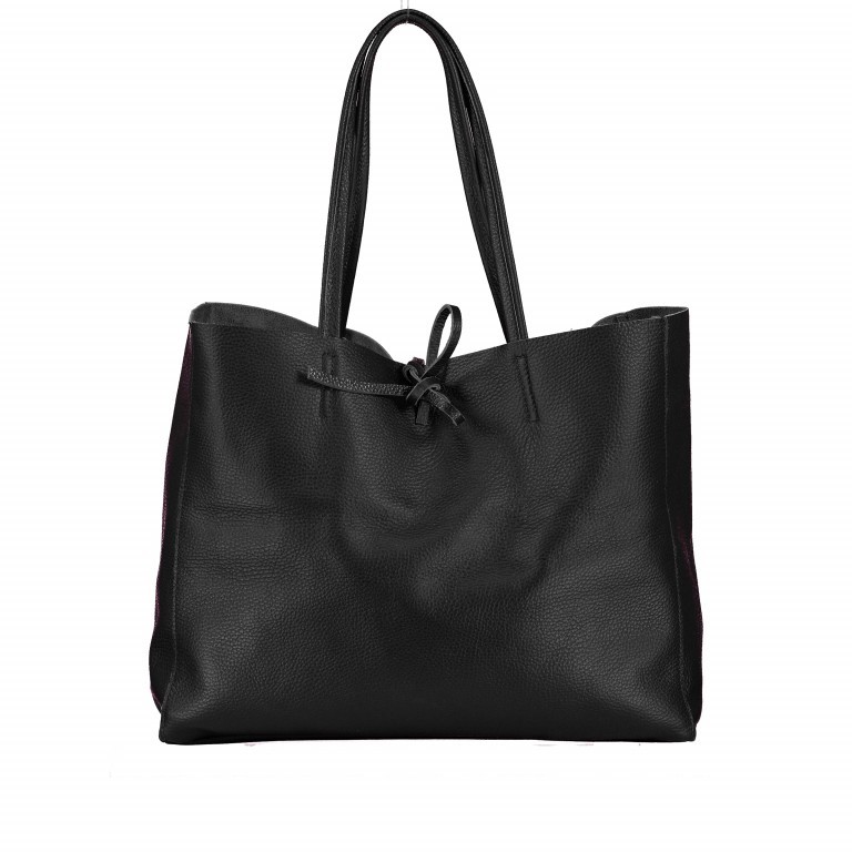 Shopper Dollaro Schwarz, Farbe: schwarz, Marke: Hausfelder Manufaktur, EAN: 4065646003811, Abmessungen in cm: 38x31.5x12, Bild 1 von 5