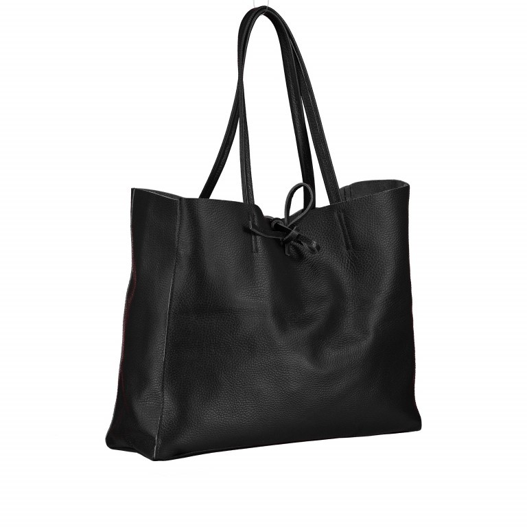 Shopper Dollaro Schwarz, Farbe: schwarz, Marke: Hausfelder Manufaktur, EAN: 4065646003811, Abmessungen in cm: 38x31.5x12, Bild 2 von 5