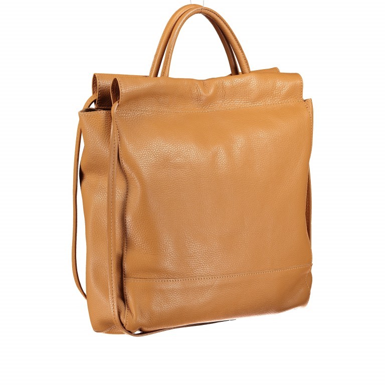 Handtasche Dollaro Camel, Farbe: cognac, Marke: Hausfelder Manufaktur, EAN: 4065646003668, Abmessungen in cm: 33x37x10, Bild 2 von 7