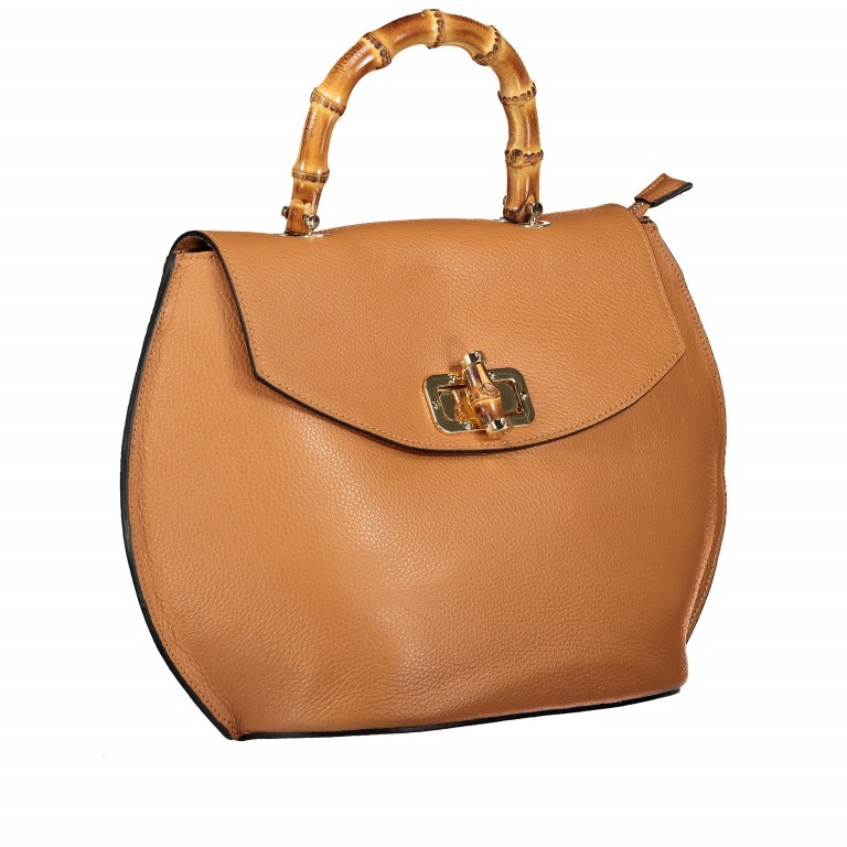 Handtasche Camel, Farbe: cognac, Marke: Hausfelder Manufaktur, Bild 2 von 7