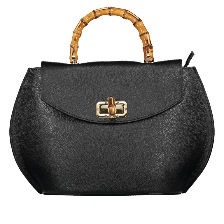 Handtasche Schwarz, Farbe: schwarz, Marke: Hausfelder Manufaktur, Bild 1 von 7
