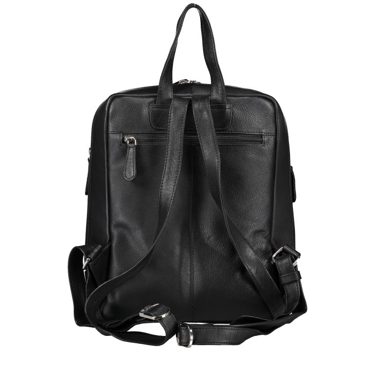 Rucksack Alba 170 Schwarz, Farbe: schwarz, Marke: Flanigan, EAN: 4035486086190, Abmessungen in cm: 26x32x12, Bild 4 von 6