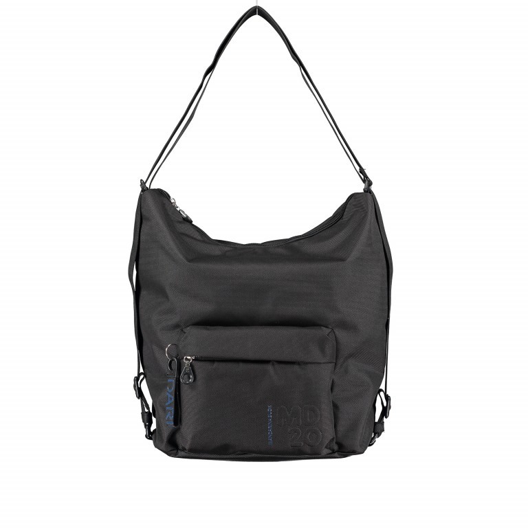 Rucksack MD20 QMT09 auch als Tasche tragbar Black, Farbe: schwarz, Marke: Mandarina Duck, EAN: 8032803685926, Abmessungen in cm: 32x38x14, Bild 1 von 10