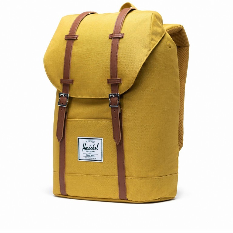 Rucksack Retreat einfarbig Volumen 18 Liter Arrowwood Crosshatch, Farbe: gelb, Marke: Herschel, EAN: 0828432314324, Abmessungen in cm: 34x46x12, Bild 2 von 5