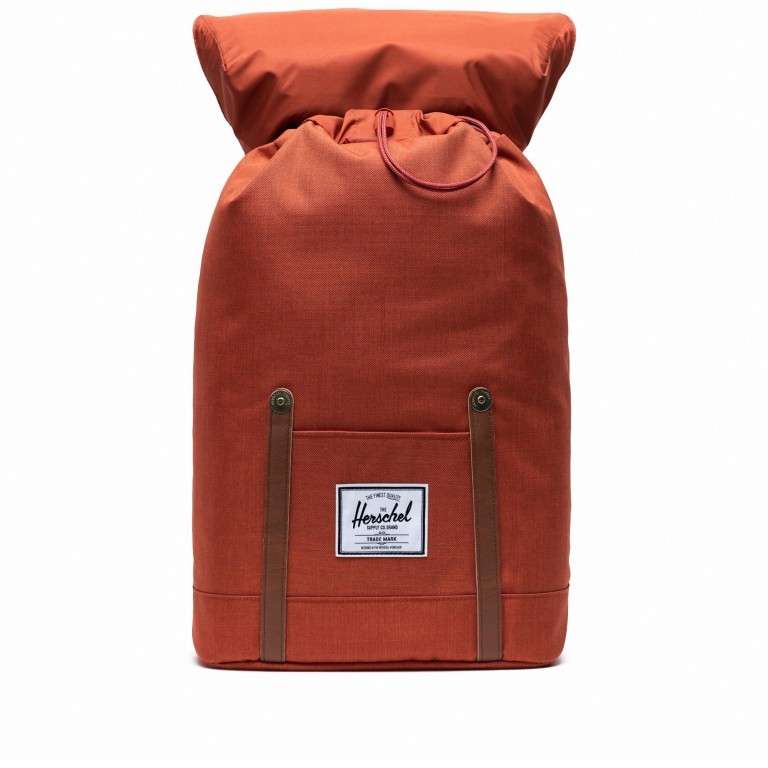 Rucksack Retreat einfarbig Volumen 18 Liter Picante Crosshatch, Farbe: orange, Marke: Herschel, EAN: 0828432314331, Abmessungen in cm: 34x46x12, Bild 2 von 5