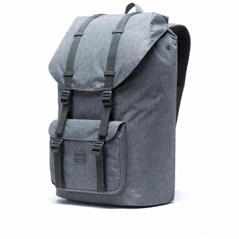 Rucksack Little America Light Volumen 23 Liter Raven Crosshatch, Farbe: grau, Marke: Herschel, EAN: 0828432314690, Abmessungen in cm: 28x50x17, Bild 2 von 4