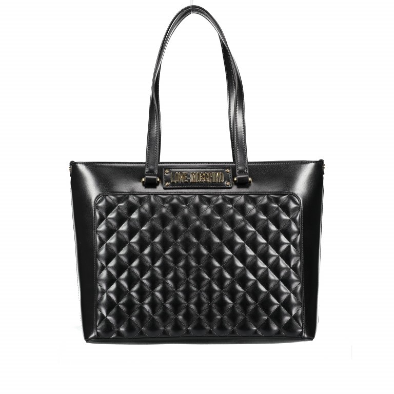 Shopper Schwarz, Farbe: schwarz, Marke: Love Moschino, EAN: 8059610232518, Abmessungen in cm: 34.5x28x12, Bild 1 von 5