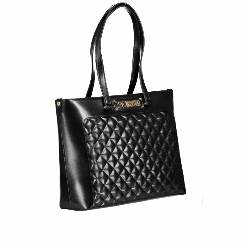 Shopper Schwarz, Farbe: schwarz, Marke: Love Moschino, EAN: 8059610232518, Abmessungen in cm: 34.5x28x12, Bild 2 von 5