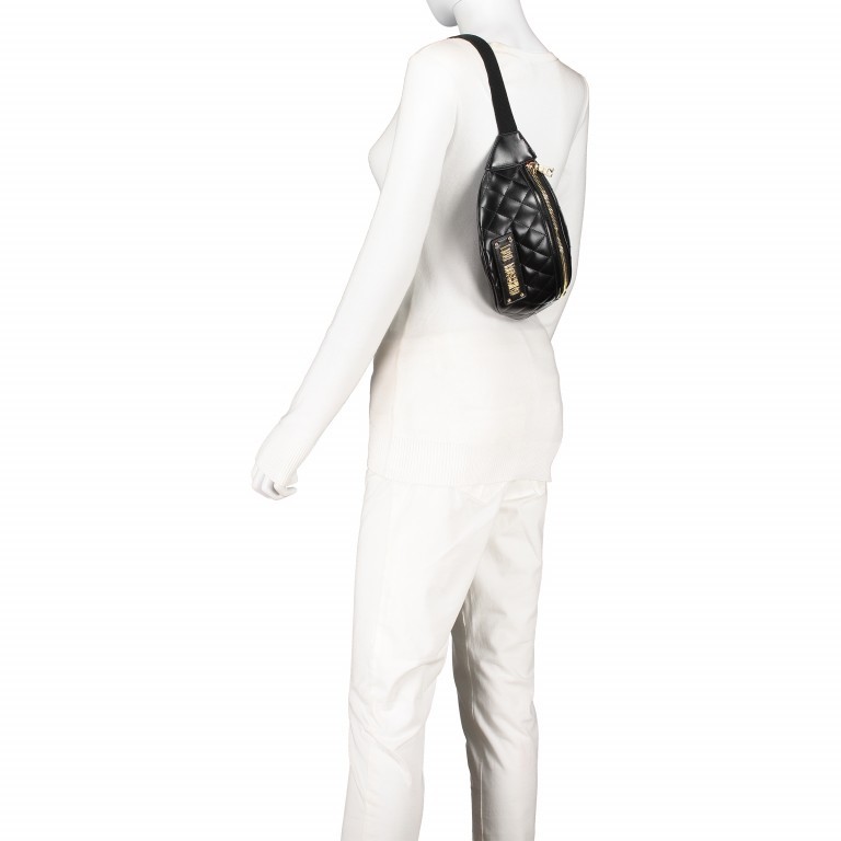 Gürteltasche Schwarz, Farbe: schwarz, Marke: Love Moschino, EAN: 8059610634039, Bild 6 von 8